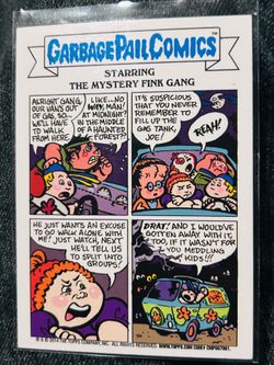 2014 Garbage Pail Kids no name cards