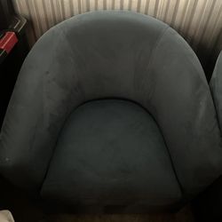 Microfiber Blue Chair 2