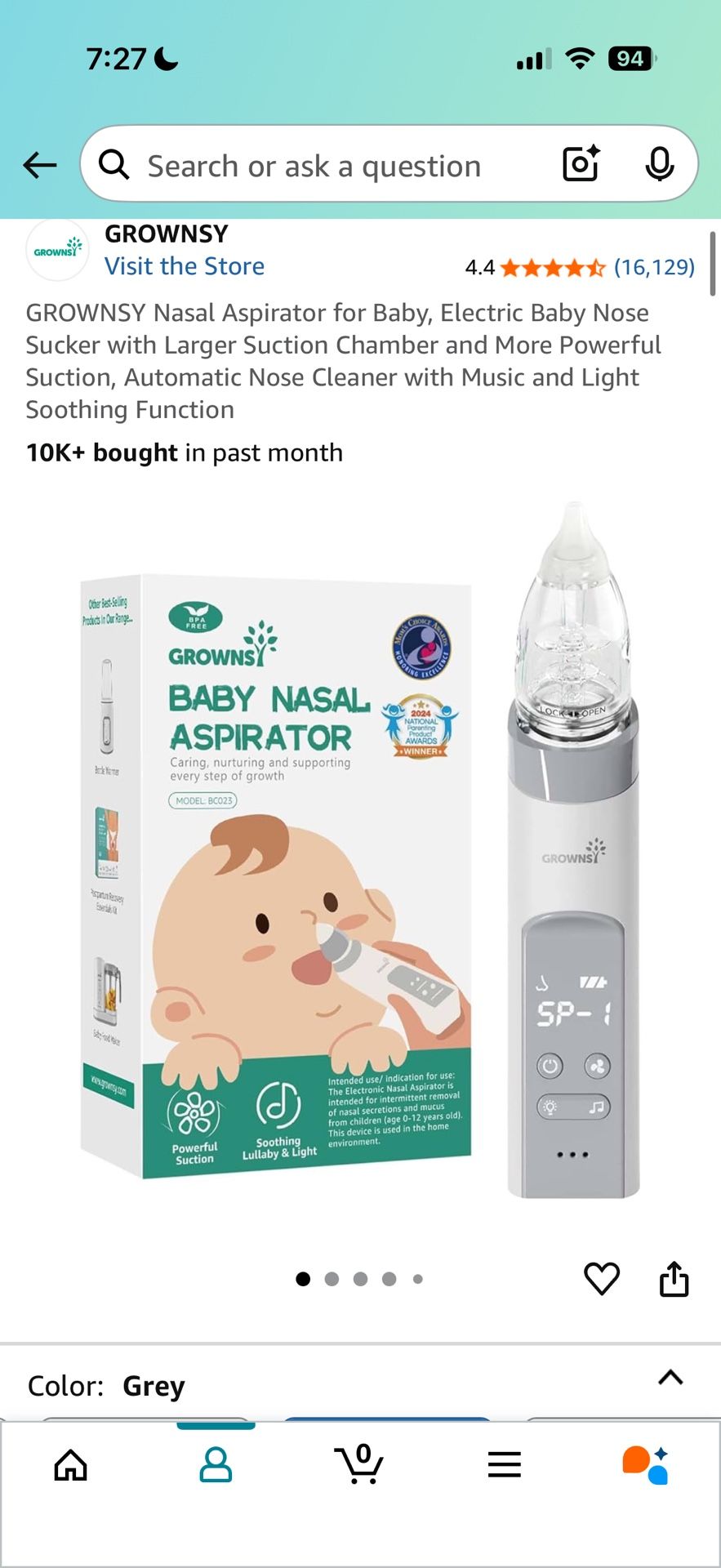 Baby Nasal Aspirator