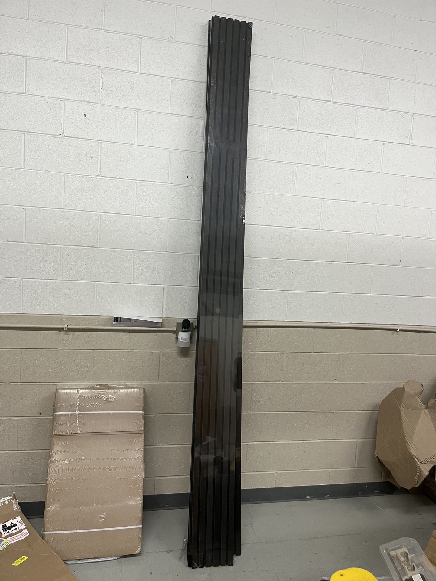 BRAND NEW - 4 Pieces - 9.5" x 120" MSI 3D Umber Fluted Wood Slat Acoustic Sound Absorbing Wall Paneling - Umber