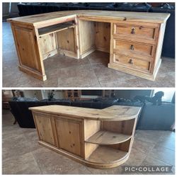 Gorgeous rustic Southwest style desk, made in Mexico