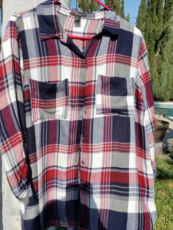 Womens/teens flannel shirt size M