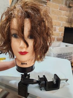 Debra hair mannequin for cosmetology student