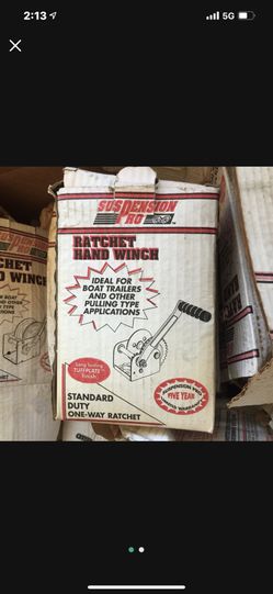 Suspension Pro One Way Or Two Way trailer Hand Winch