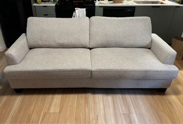 New Couch - linen upholstery