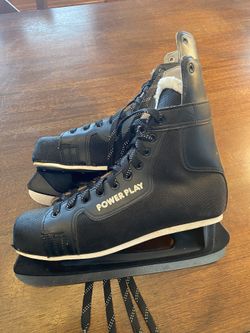 Men’s Power play Hockey style Ice skates Recreational skating black size 12 