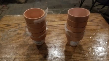 2" Mini Terra Cotta Pots. Perfect Small Succulents, 10 Pack NEW