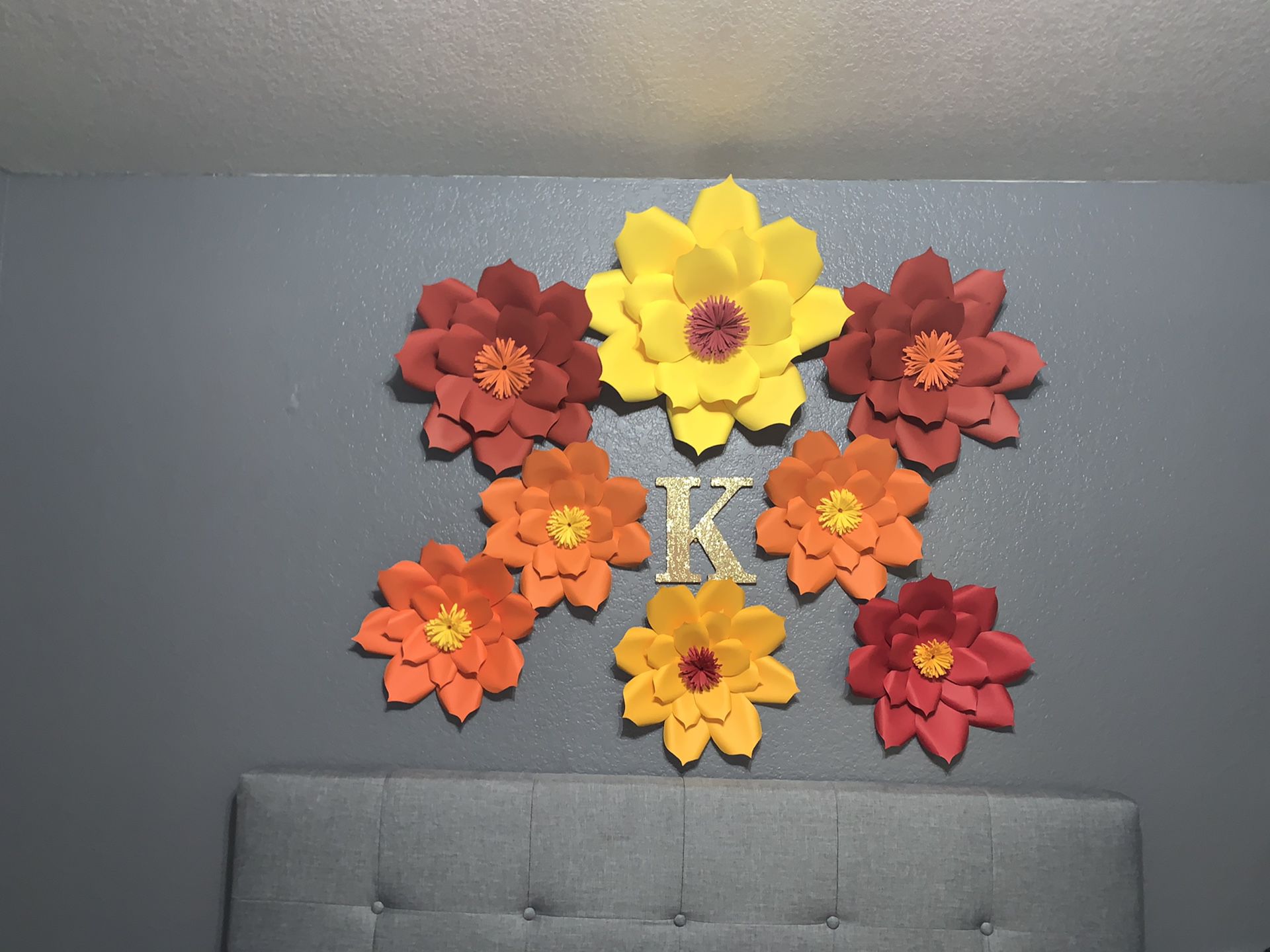 Paper Flowers for Fall Decoration