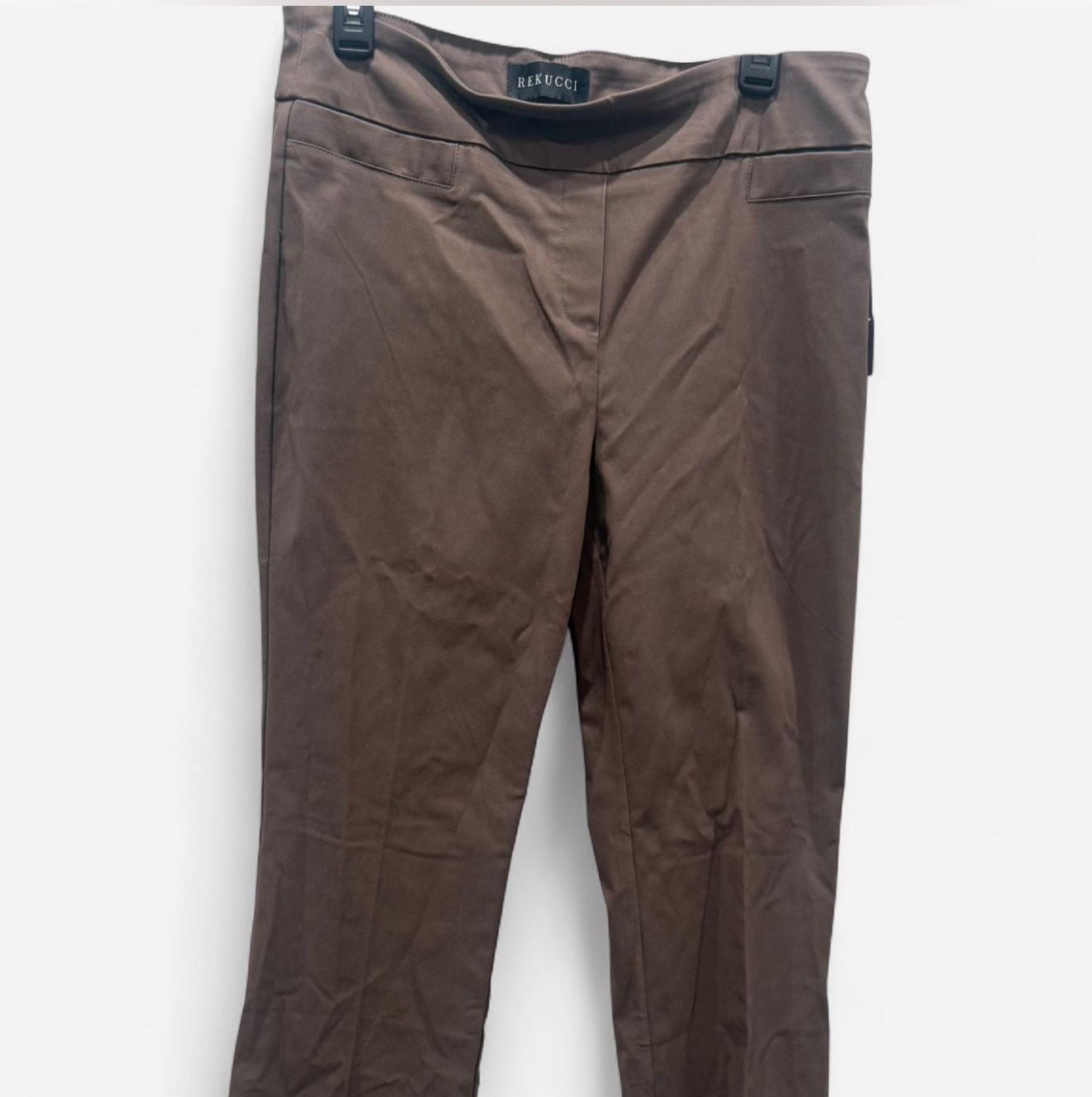 NWT Rekucci Brown Bootcut Pants - Size 12 Tall - $24