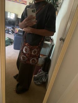 Crochet Granny Square Crossbody Bag