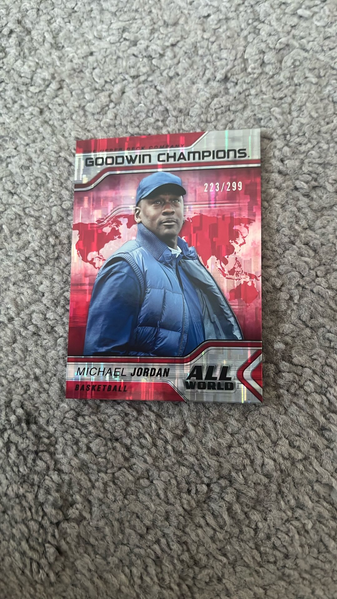 2023 Upper Deck Goodwin Champions All World Michael Jordan #AW-1 Red /299 1