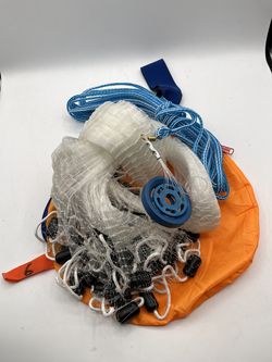 6 Feet Radius Saltwater Fishing Cast Net for Bait Trap