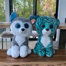 Giant Beanie boo’s (slush, And Tess) 