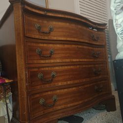 Artisan's Hardwood Cherrywood finish Extended Drawer Pull Desk Dresser