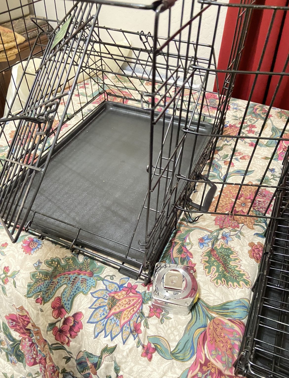 Two Small Dog Kennels Foldable 2 Door