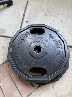 Iron Grip 45 lb Olympic Weight Plate (Pair)
