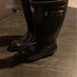 Hunter Tall Black Rain Boots