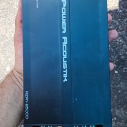 Power Acoustik RZ4-1200D 1200W Class D 4 Channel Amplifier, Black