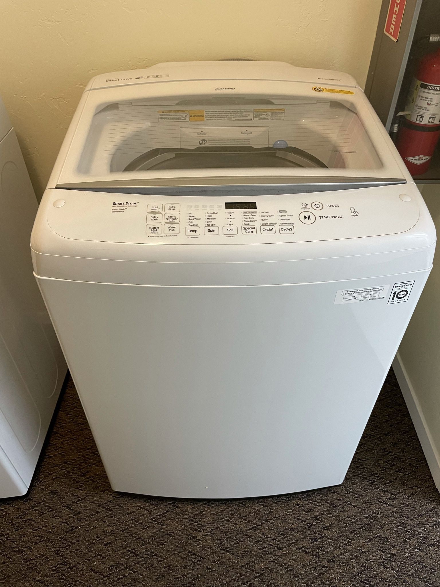 WT1501CW 4.5 cu. ft. Ultra Large Capacity Top Load Washer with Front Control Design