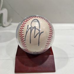 Mike Trout Signed Ball