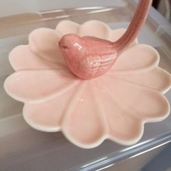 Unique Ceramic Bird Ring / Jewelry Holder