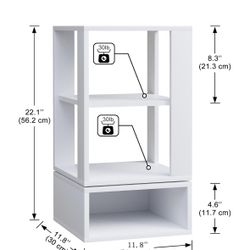 3 Tier Rotating Bookshelf