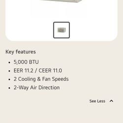 LG
5,000 BTU 115-Volt Window Air Conditioner