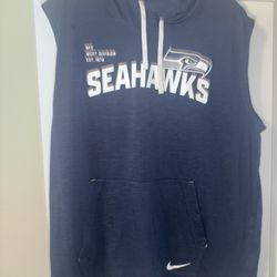 Nike Seahawks Sleeveless Hoodie Size XXL