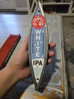 ORIGINAL Vintage New Belgium IPA Winter White Beer Keg Tap Handle