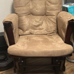 Rocking Chair With Rocking Footrest 