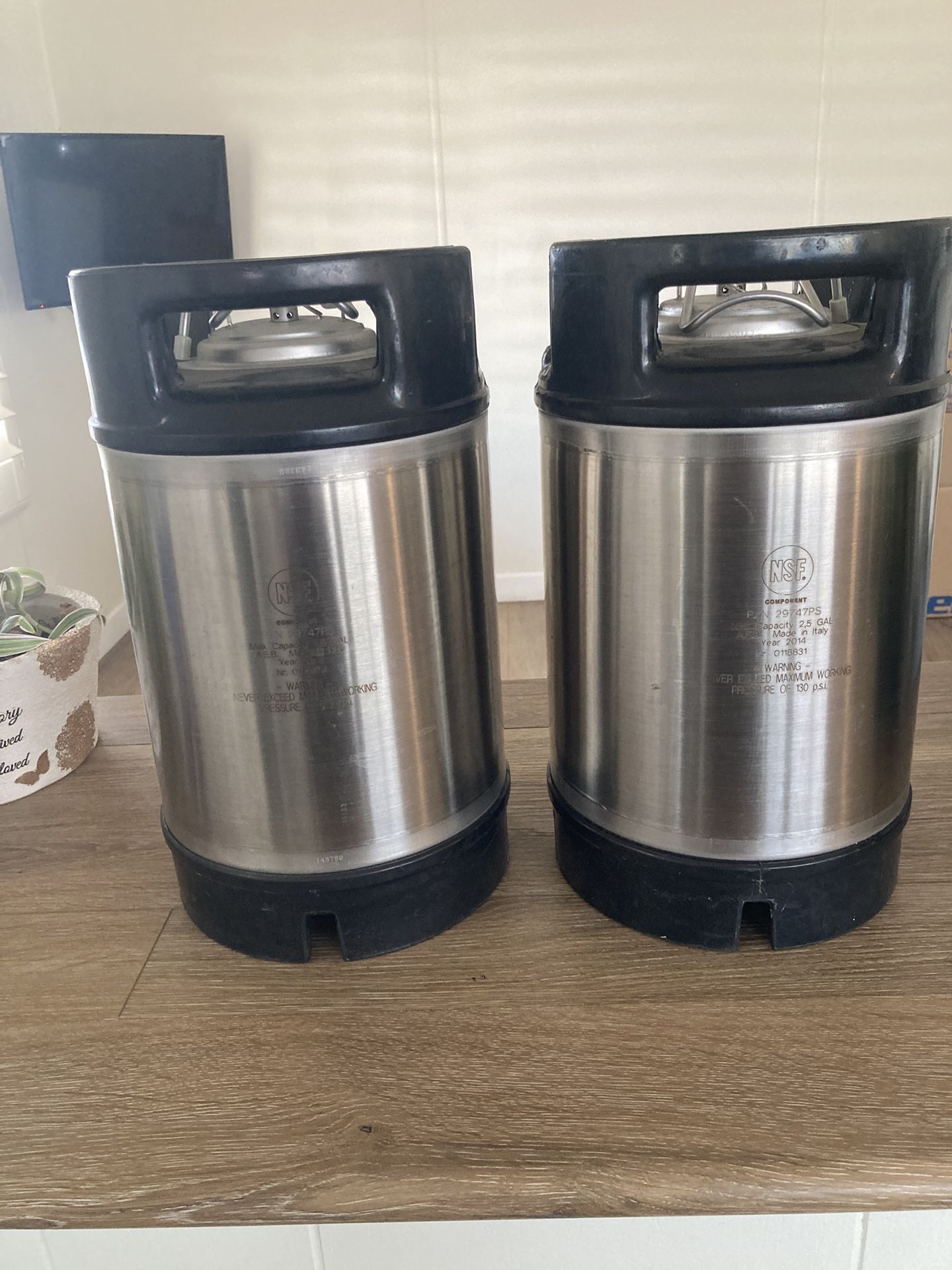 Ball Lock 2.5 Gallon Kegs And Co2 Bottle