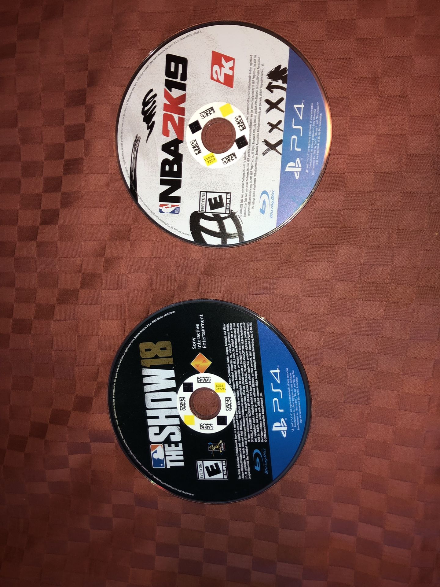 2k19 ps4 and MLB the show 18 ps4