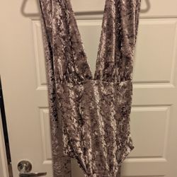 Free People Velvet Bodysuit Size Medium