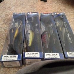 Sebile D&S  Cranks 2 3/4 " 7/8 0Z Dives To 25'  Assorted Paterns and Colors
