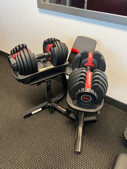 Bowflex SelectTech 552 Adjustable Dumbbells + Stand – Excellent Condition