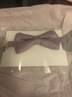 Dawn lavender Satin dog bow tie