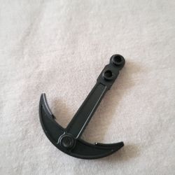 Lego Pirate Black Boat Ship Anchor Two Top Holes