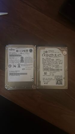 Fujitsu & Hitachi 2.5" SATA Hard Drives – Lot of 2