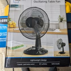 FREE 12 Inch Oscillating Table Fan. BRAND NEW