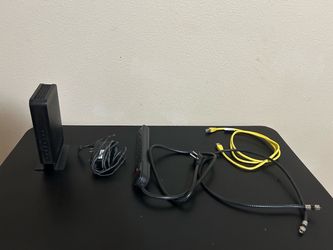 Netgear N600 Model C3700 Router + Extension Cord + Coaxial Cable + LAN Cable