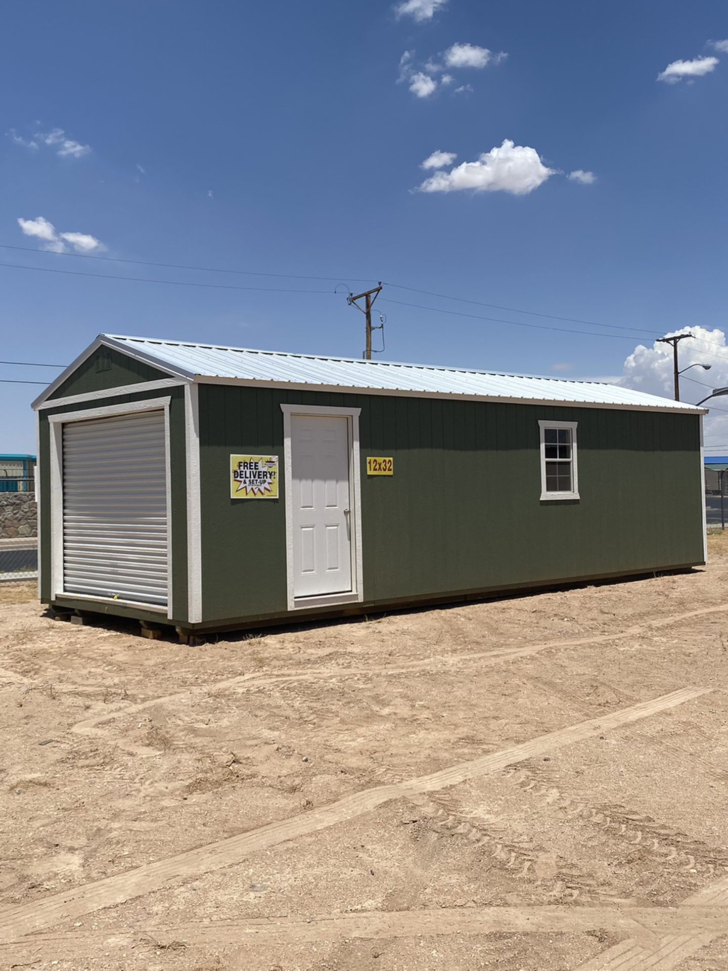 Storage sheds , barns , cabins