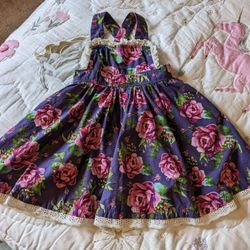 Gorgeous Mustard Pie Indigo Orchid Dress Size 6 - Like New