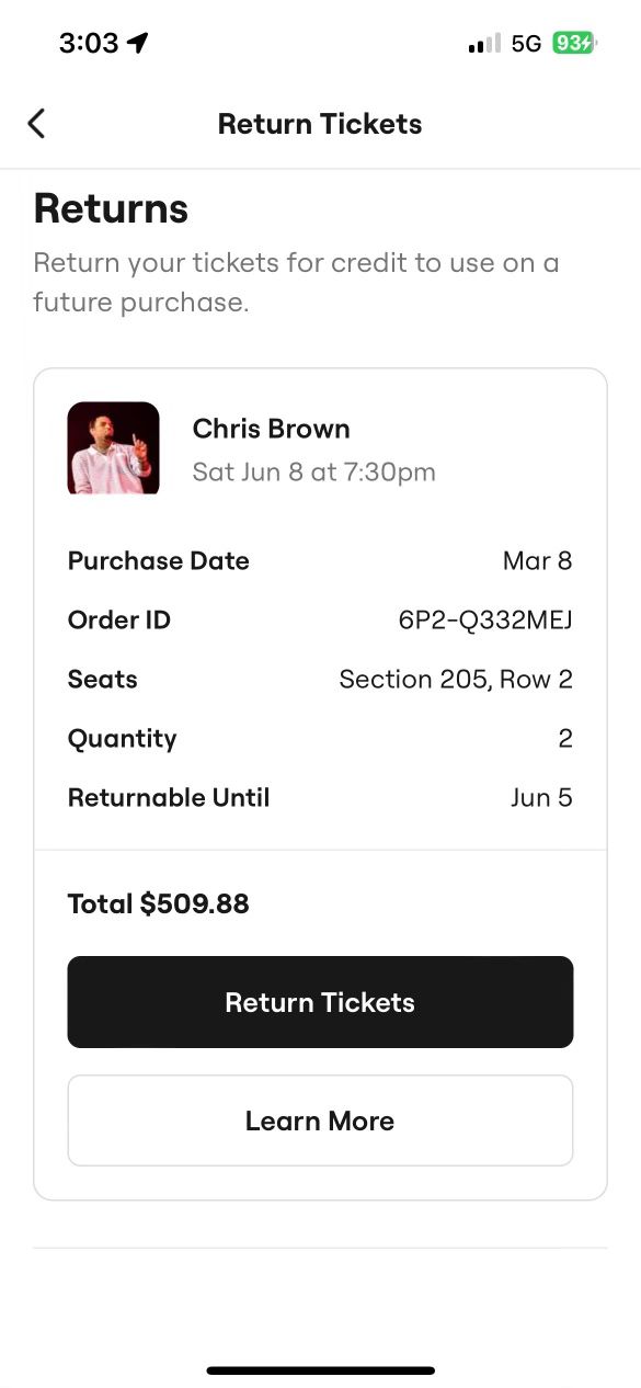 Chris Brown Tickets