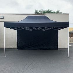 New in box $160 Heavy-Duty Canopy 10x15 FT with (1) Sidewall, Ez Popup Outdoor Party Tent (2 colors)