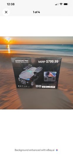 HiDrone Pro Drone 4K HD Camera GPS Obstacle Avoidance Long Range Flight - NEW