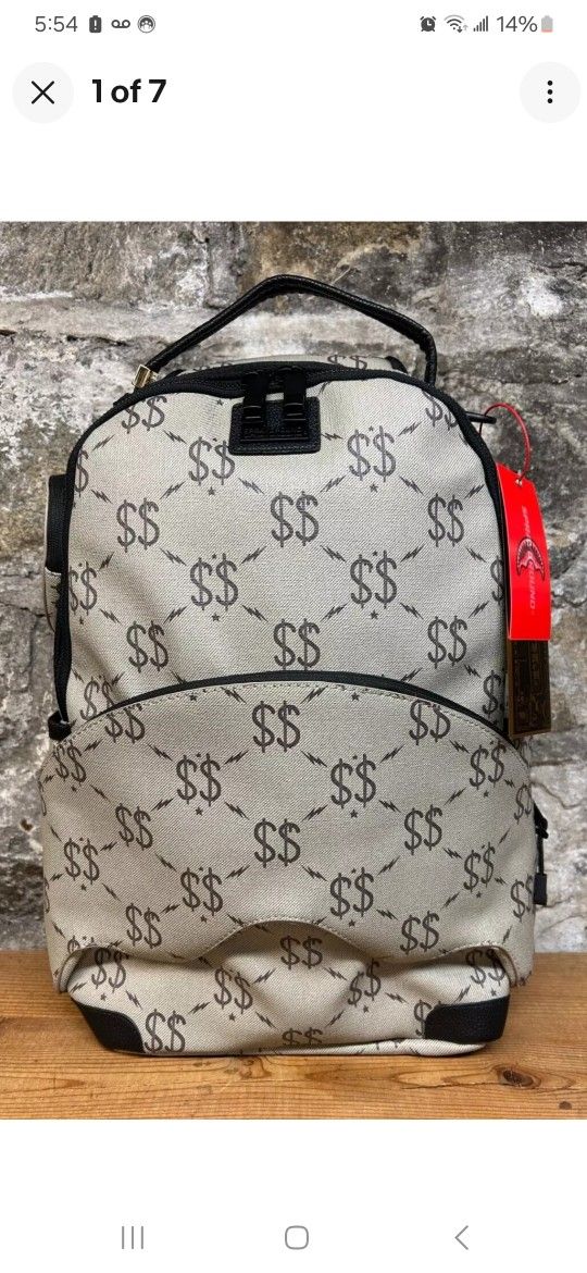 SPRAYGROUND "THE GATEWAY" B4636 DOUBLE MONEY BACKPACK NEW W/ TAGS