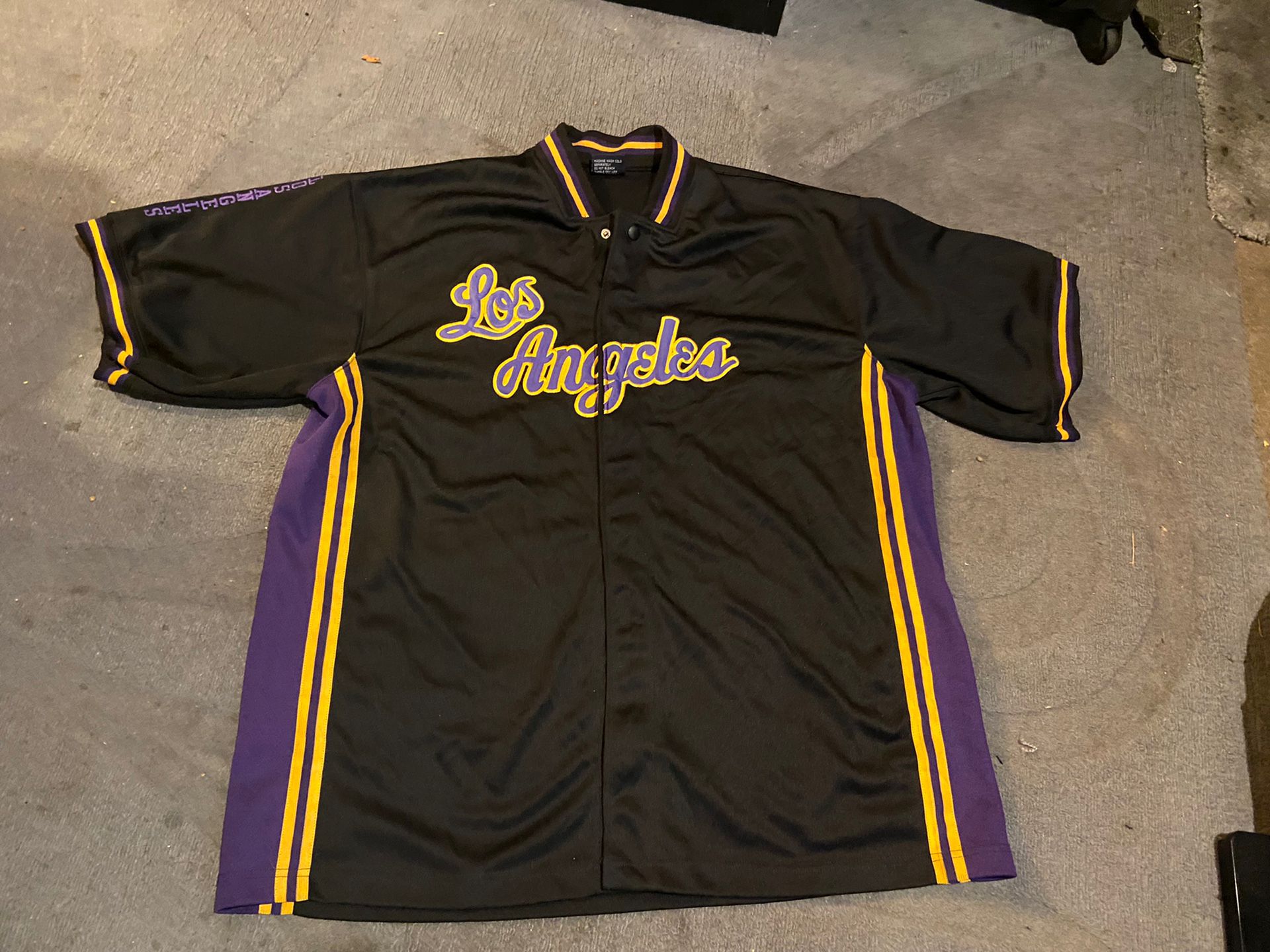 VINTAGE LA LAKERS SHORT SLEEVED WARMUP JACKET