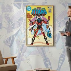 1982 Teen Titans #22 DC Call Him Brother Blood! Cover Replica 12" X 16" Poster Print New. No Frame PRINT ONLY. This image is the cover of The New Teen