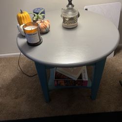 Two All Wood End Tables