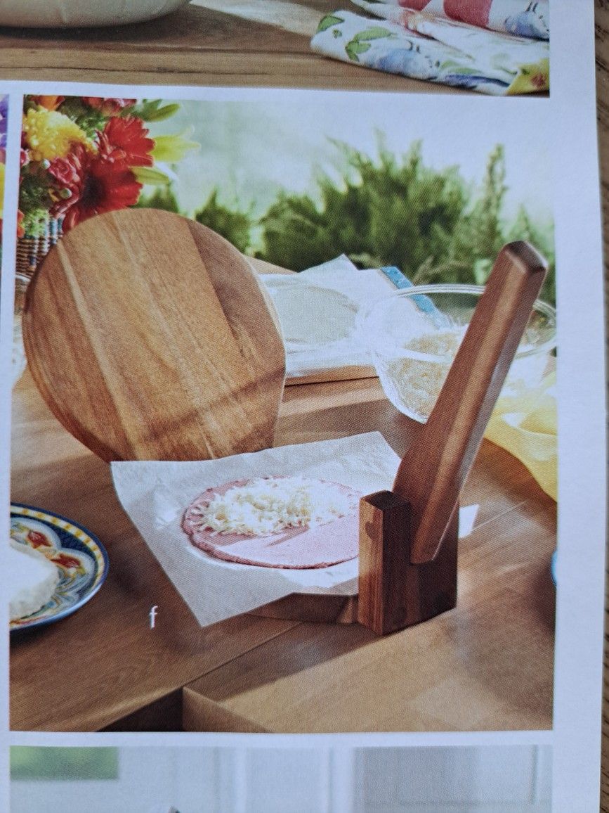 PRENSA DE MADERA PARA TORTILLAS PRINCESS HOUSE 🌹🌻